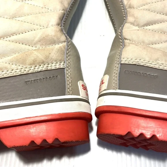 SOREL TOFFINO II Waterproof Quilted Faux Fur Cuffs Lace Up Winter Snow Boots 9.5 - Picture 12 of 16